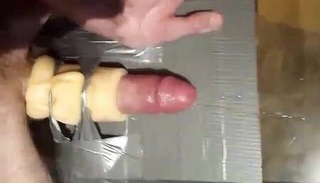 Whiteboif Fucking His Toy with Huge Cumshot and Moaning POV