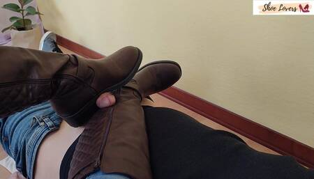 brown boots ankle shoejob