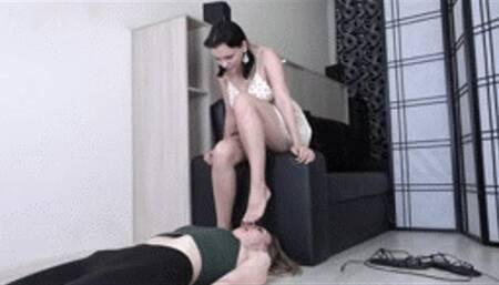 Gia - lick my sandals and suck my feet! Full HD