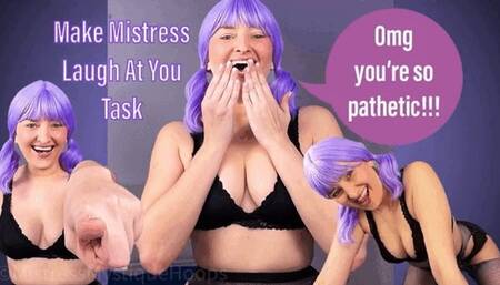 Make Mistress Laugh at You Task - Submissive Humiliation Task and Female Domination with Femdom Mistress Mystique - MP4