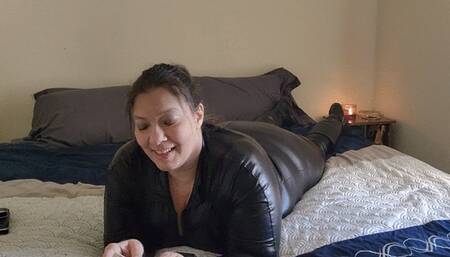 In My Catsuit Smoking My First Marlboro Menthol