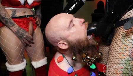 Gag the Halls (Deep Throat, Oral DP) | Lady Vi, Ava Venom and Gnomey Tromboney