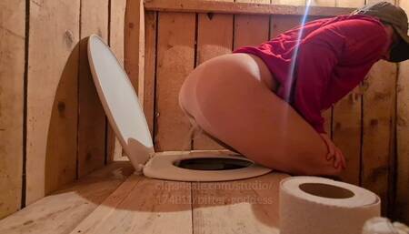 Dry outdoor toilet pee comp