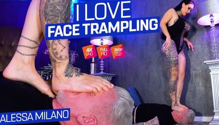 I love intense face trampling ( Facce Trampling with Alessa Milano ) - 640x360 wmv
