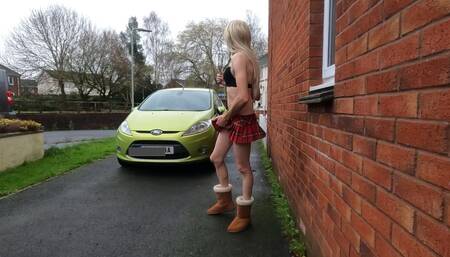 Skinny Trans with Very Hard Cock