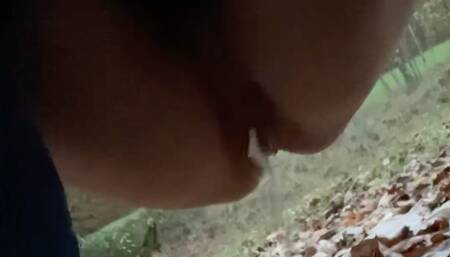Masturbation in My Car and Pissing in Forest, Horny by Driving, Parking and Masturbation and Peeing