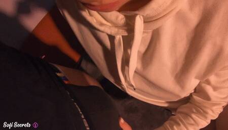 Horny Girlfriend Deep Sucking Big Dick Guy, Lick, Play, Jerking Cock and Get Hot Cumshot in Mouth Closeup - Female POV Blowjob