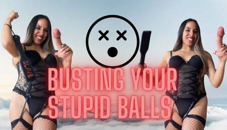BUSTING YOUR STUPID BALLS Ballbusting