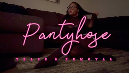 Pantyhose Tease and Removal