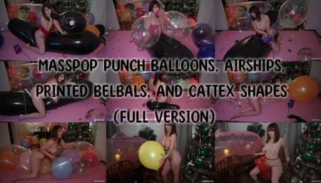 Masspop Punch Balloons, Airships, Printed Belbals, and Cattex Shapes - Full