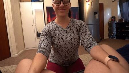 Sexy MILF Sucks Cock HOT FACIAL and Swallow POV