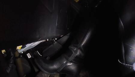 Night Drive In Knee High Boots