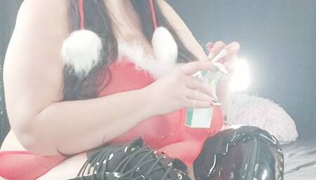 Mrs Clause is ready for a cigarette