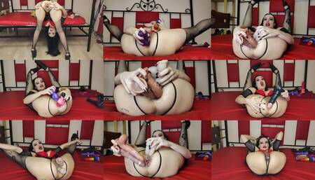 Double anal, double vaginal, DP, DVDA, gaping, squirting