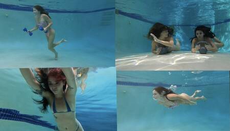 Kilo and Nathalias Pool Playtime