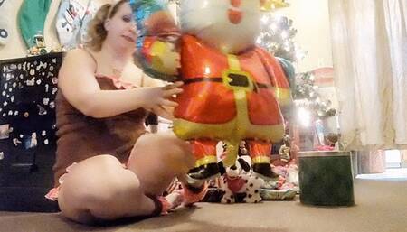 Fluffy Reindeer Pops Mylar Balloons