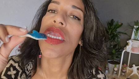 Gummies sliding down my throat VORE