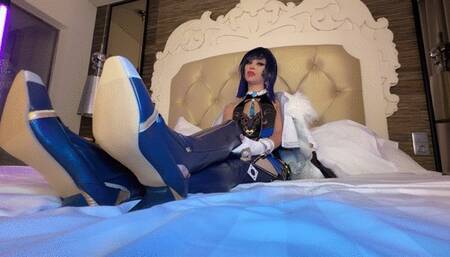 Yelan - Genshin Impact cosplay - Foot fetish