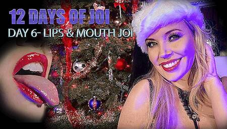 12 Holidays JOI - Day 6 Lips Mouth ASMR JOI with Milf Anastasia Pierce in high def