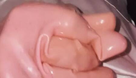 Shiny Sissy Orgasm