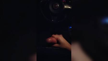 Solo Masturbation in the Car