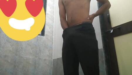 A Sexy Hot with Boy in Bathroom.