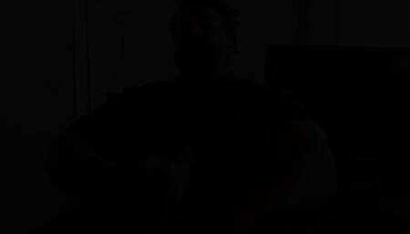 Afro Latino Bearded Bear Beats his Big Black Cock