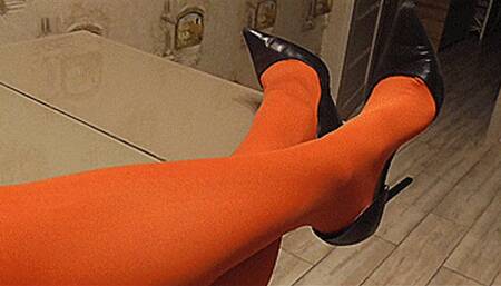 My legs in sexy stockings! MP4