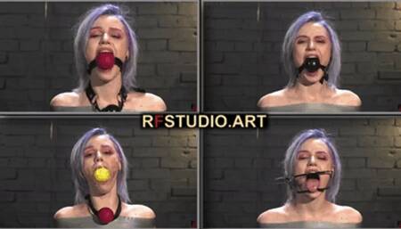 Astrid - Gag test for her roomy mouth (UHD 4K MP4)