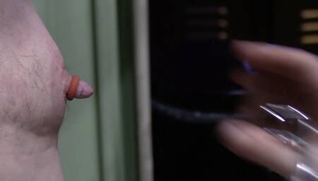 part 2 large nipples be pulled onor put rings around the nipple and then clamp on it