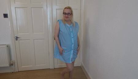 Striptease in Tan Holdups and Blue Apron