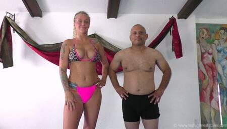 Competitive Mixed Wrestling!! Andi Vicious vs Alex