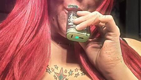 BBW Vapes & Coughing Bouncing Tits