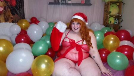 Stretch and blow up some big balloons with me