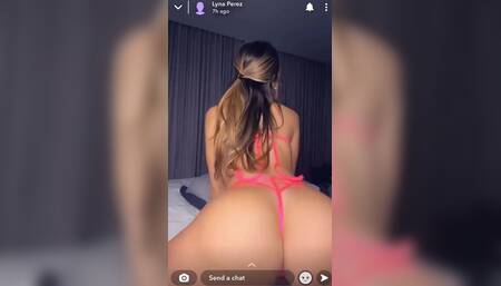 Lyna Perez Pink Lingerie Ass Tease Video Leaked