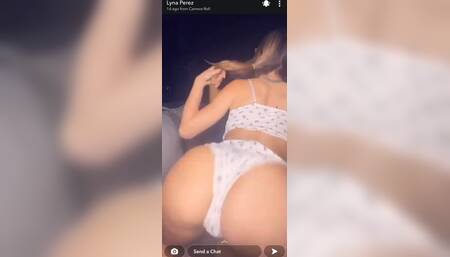 Lyna Perez Sexy Pajama Strip Tease Video Leaked