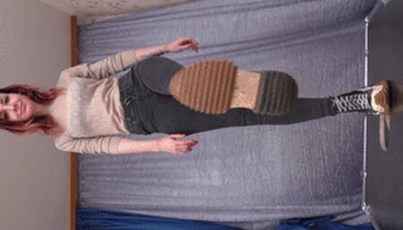 Floor-face crushed under Converse sneakers (part 1 of 3), flo615x 1080p