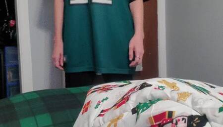 I just came home after a long day of being on my feet and you were being lazy and sleeping still so I decided to make you to sniff my sweaty feet