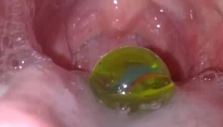 Marbles in the mouth, marbles in the mouth and stomach - Full screen Total Vore 1080HD
