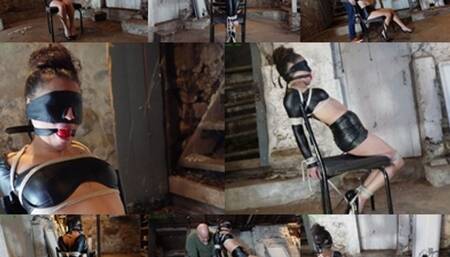 Blindfolded and bound in a strict chair tie (MP4 SD 3500kbps)