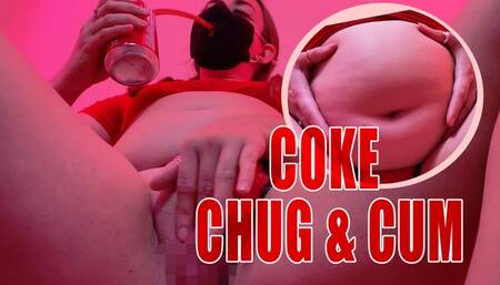 Coke Belly Bloat Chug & Cum