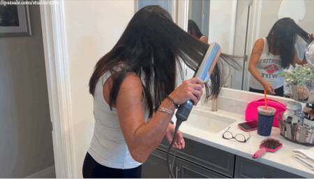 Hair Drying Hottie - Brooke