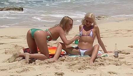 Blue Angel And Kacey Jordan Beach Girls Lesbian Sex