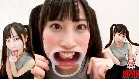 Wrapped in Momonyan's Overflowing Saliva and Pink Tongue! Tongue and Saliva Fetish POV with Momona Aino