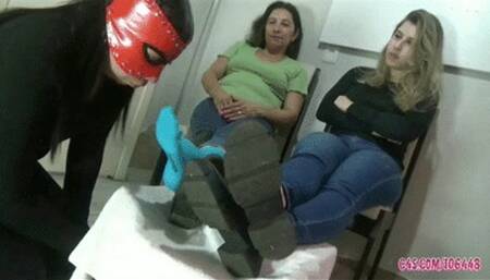 Brainwashing With The Smell of Feet by Mom and Daughter # 1080 HD