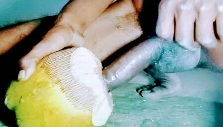 Coconut will also give you real fun like ass and pussy. Try not to too fast. Fucked the coconut or watered it and removed it.