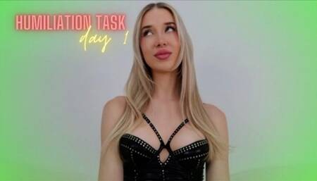 Xmas Task Humiliation Game - Day 1