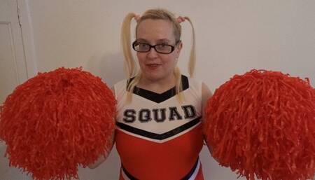 Naughty Stripping Cheerleader