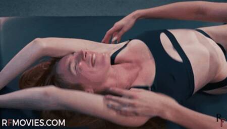 Very ticklish sport girl Grace - Unmerciful tickling by Anna Luna + Four hands tickling (FULL HD MP4)