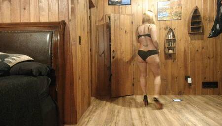 naughty blonde lap dance striptease